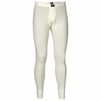 JBS Lange underbukser Wool Long Johns With Fly Creme uld Small Herre